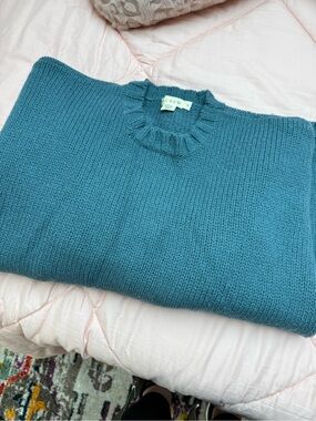 J. Crew Teal Crewneck Sweater